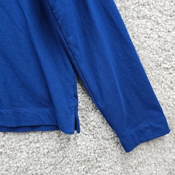 Lilly Pulitzer Womens Blue Cropped Hoodie Pullover Size XXL Soft Knit‎ Casual - Picture 2 of 12